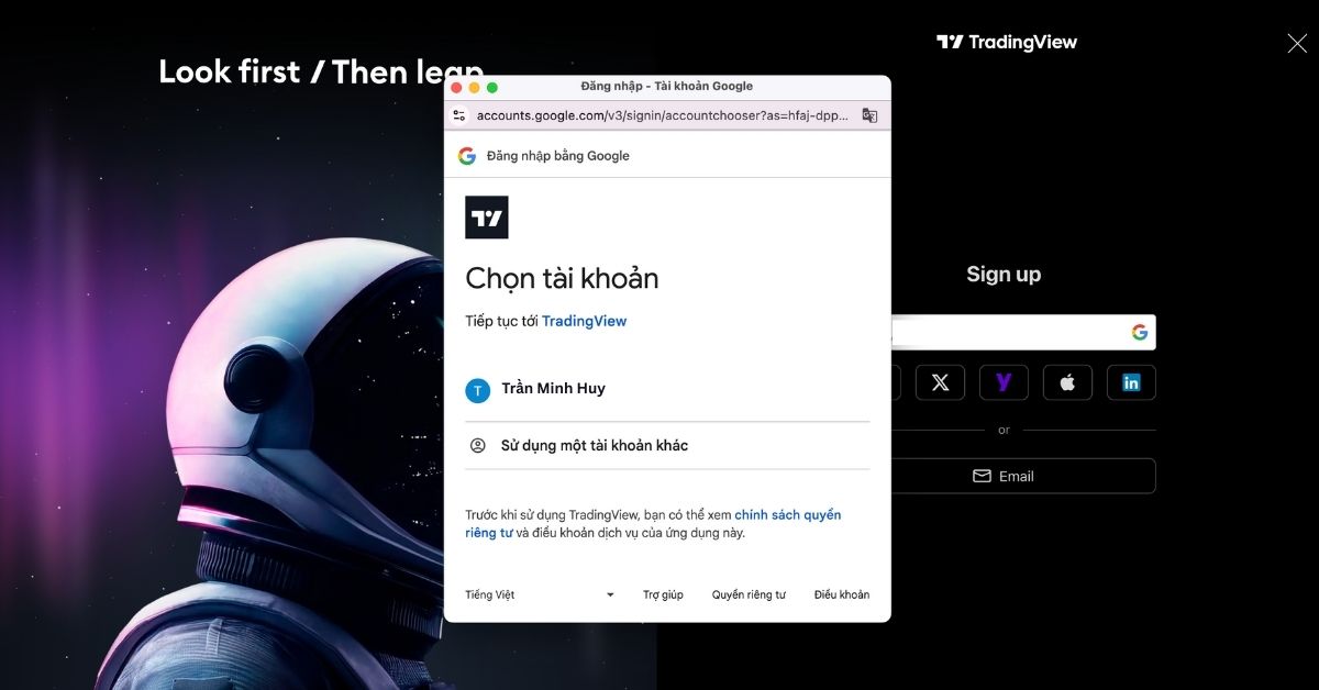 Đăng nhập tài khoản